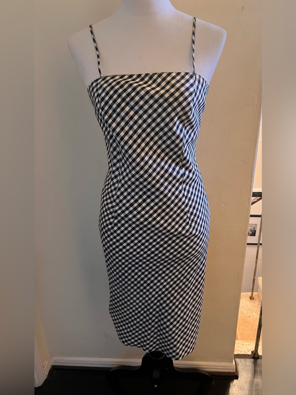 Ann Taylor Sundress, black & white gingham. Size 2. Great condition.
